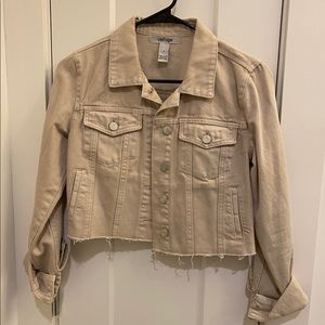 Khaki denim jacket
